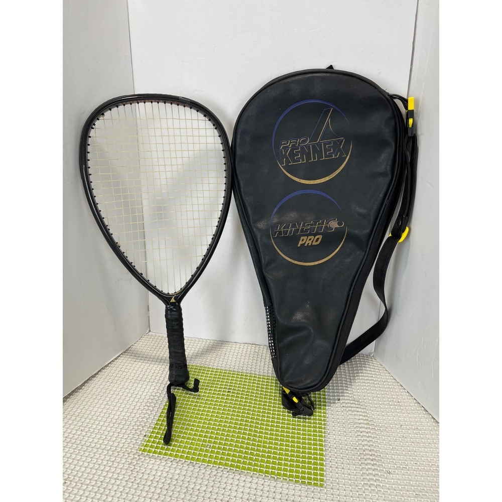 Pro Kennex Kinetic Pro SMI 10g Racquetball w/ Case Black taped Summer Tennis